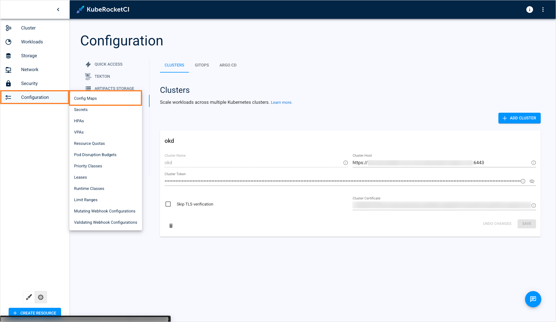 Config maps