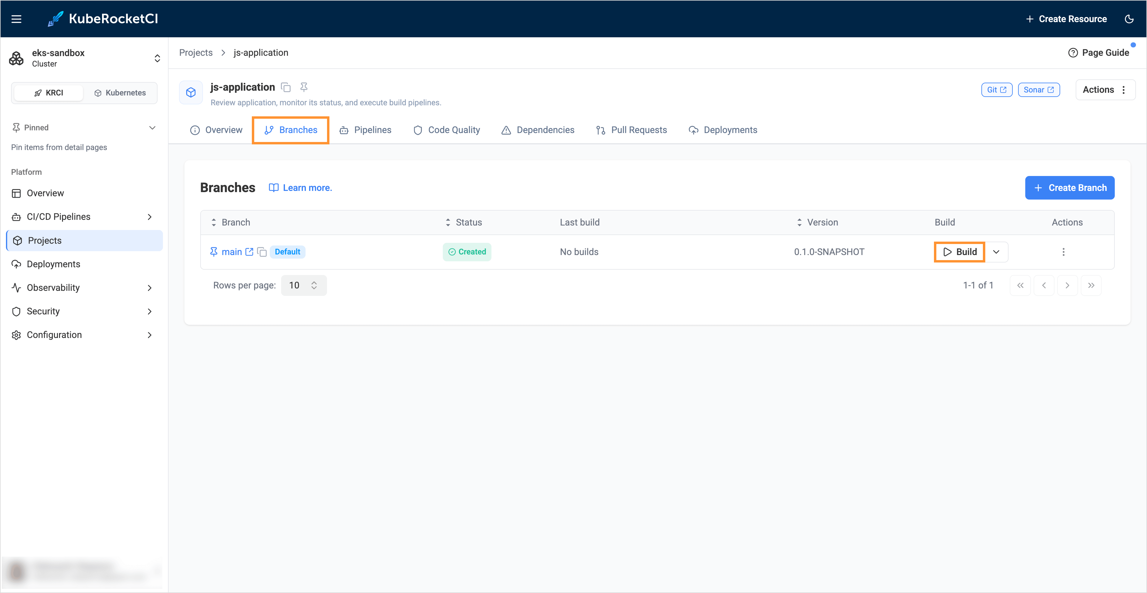 Build Application Build Application