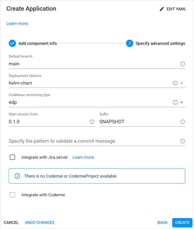 Advanced Settings