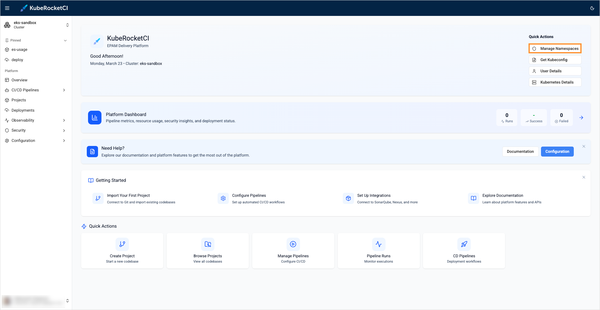 Specify namespaces Specify namespaces