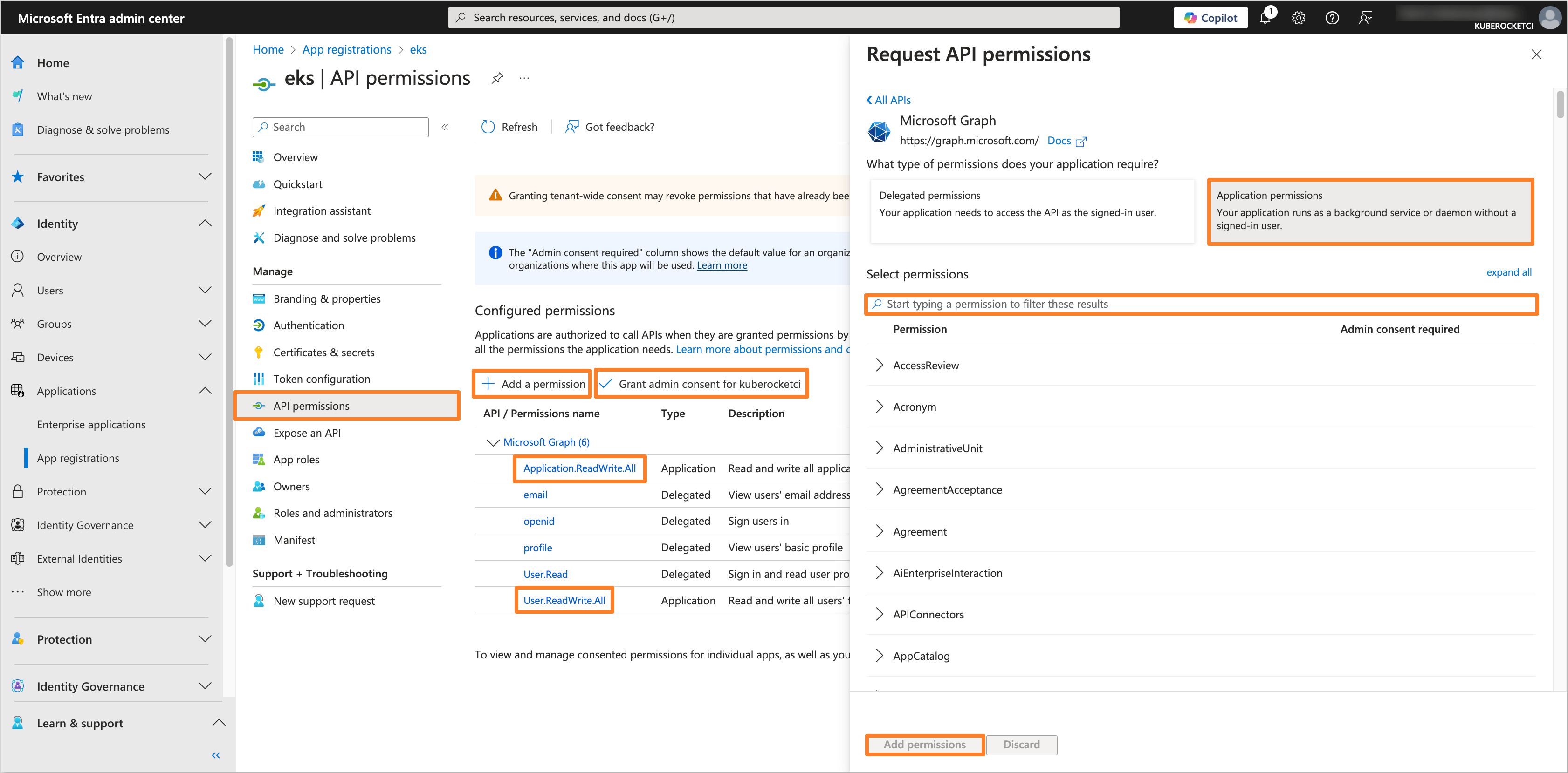 Graph API Permissions