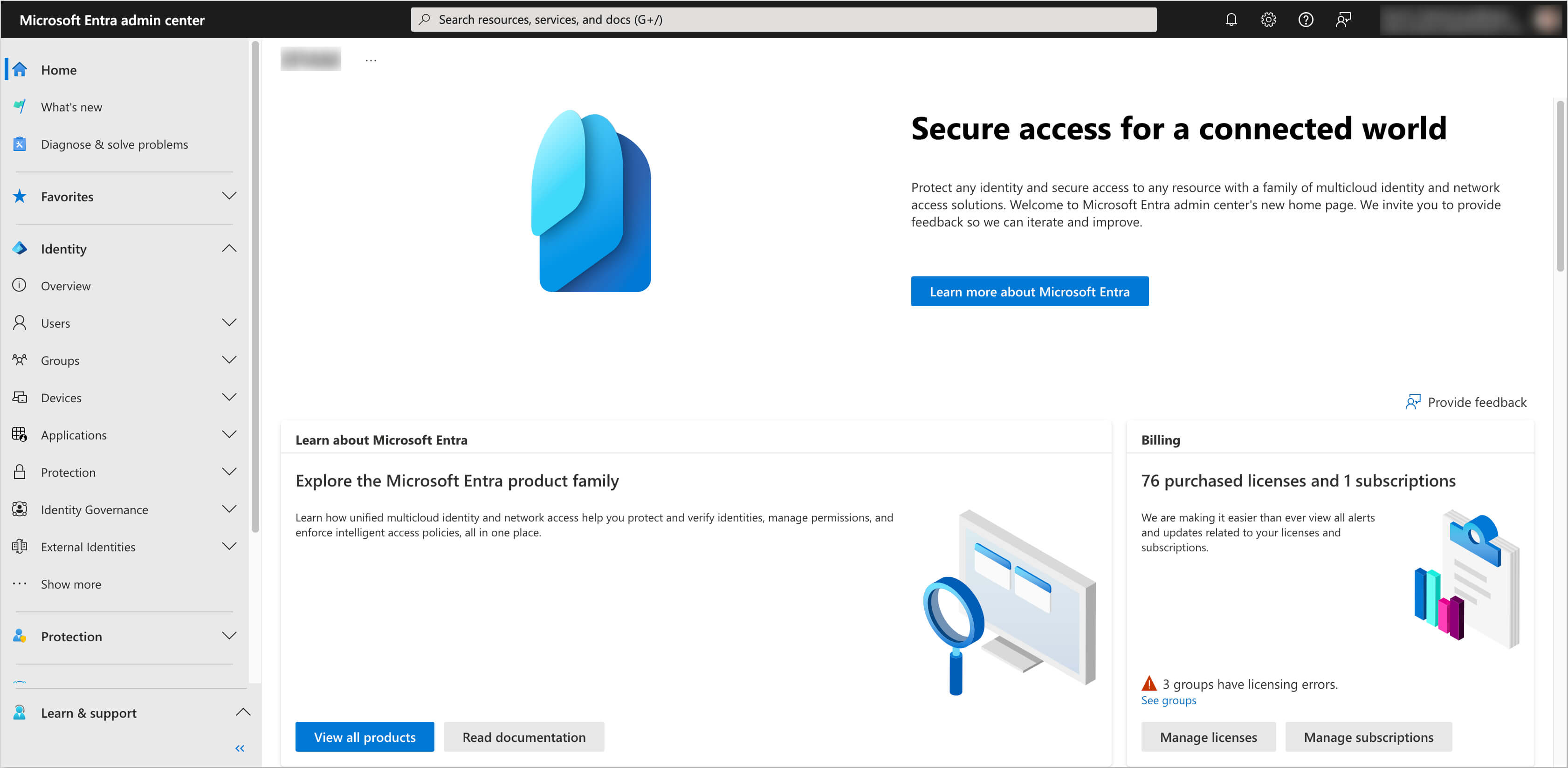 Microsoft Entra Admin Center