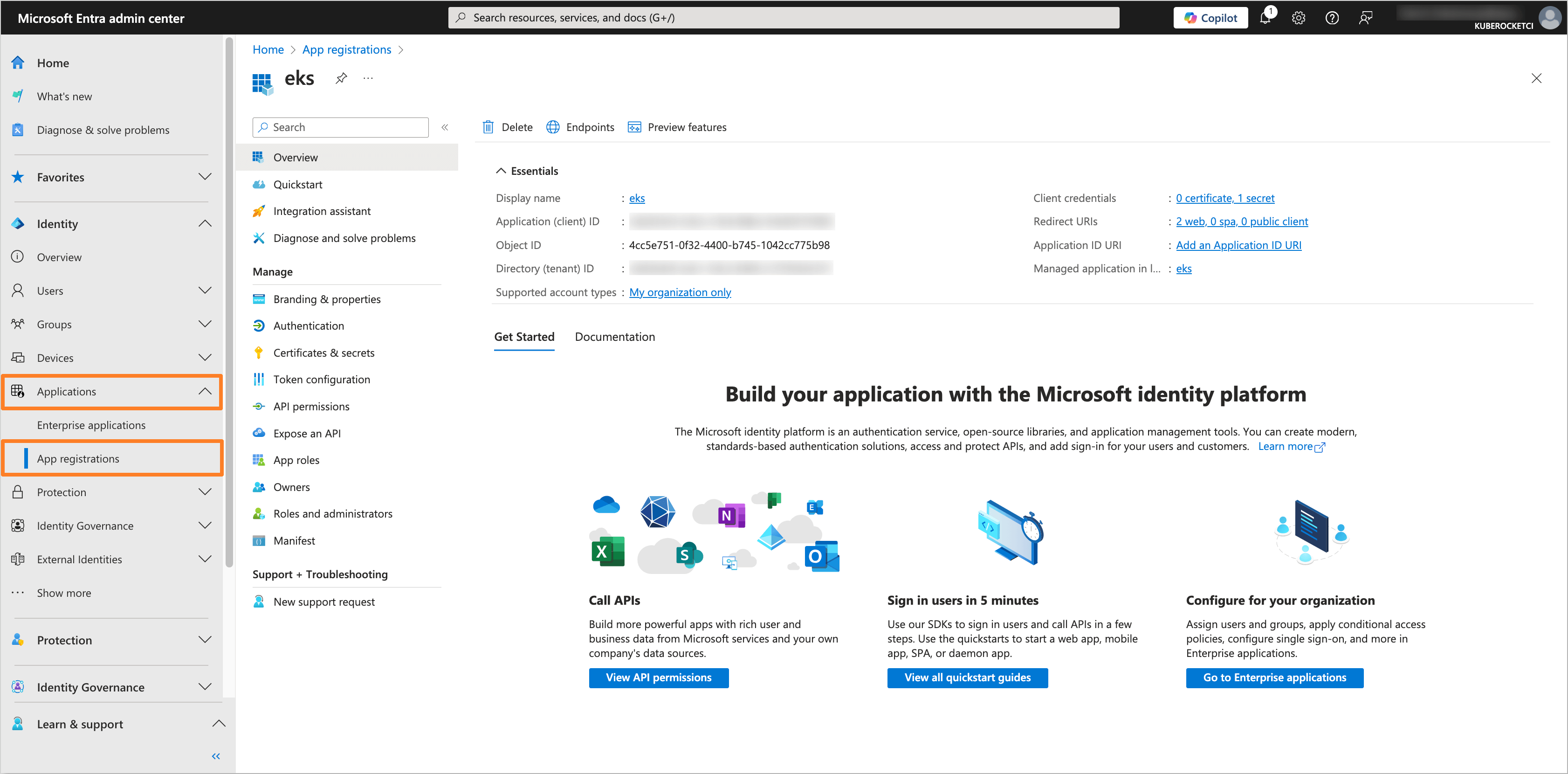 Microsoft Entra Application