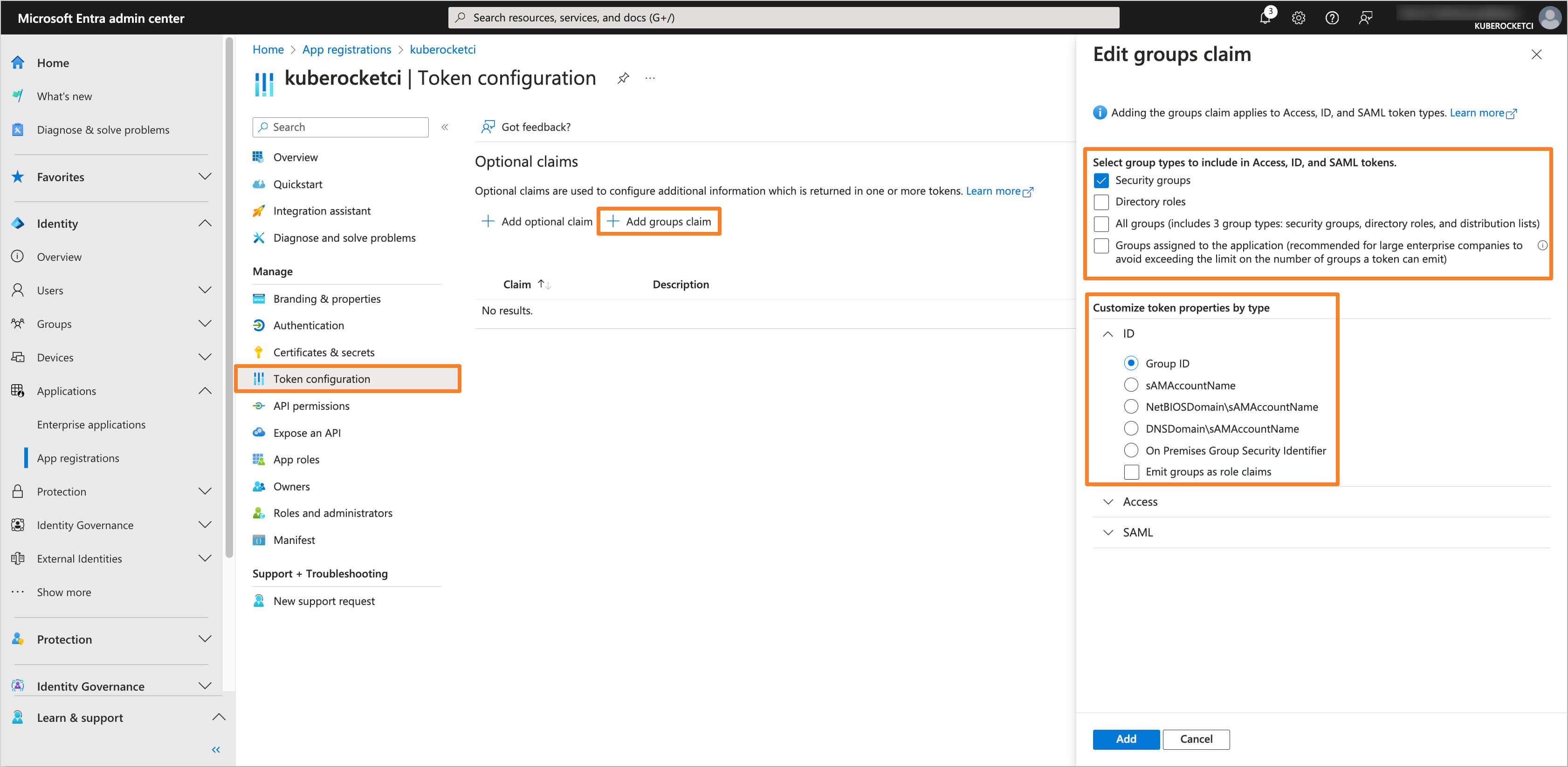 Token Configuration